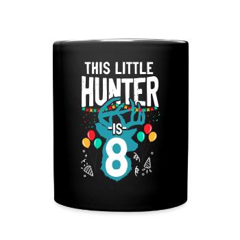 Buck Deer Hunting Hunter Kid - Full Colour Mug - black - Front