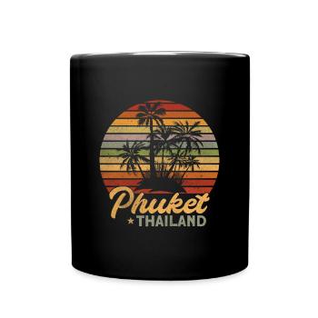 Thailand - Tasse einfarbig - Schwarz - Vorne