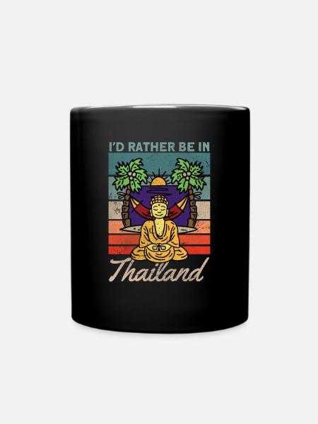 Thailand - Tasse einfarbig - Schwarz
