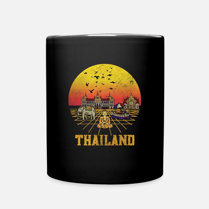 Thailand - Tasse einfarbig - Schwarz