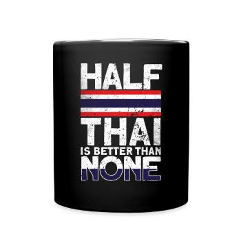 Thailand - Tasse einfarbig - Schwarz - Vorne