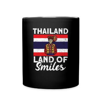 Thailand - Tasse einfarbig - Schwarz - Vorne