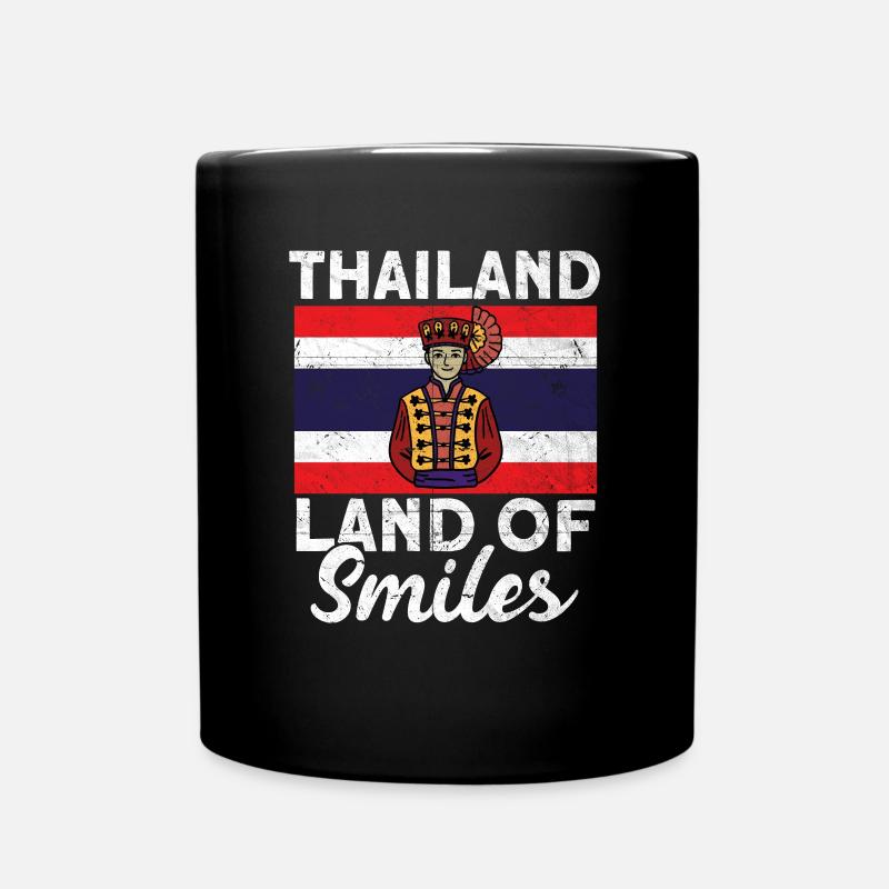 Thailand - Tasse einfarbig - Schwarz