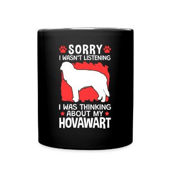 Le chien d’un fermier allemand a pensé à Hovawart - Mug uni - noir - Devant