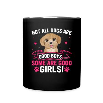 Caniches Certains Sont De Bonnes Filles Drôles - Mug uni - noir - Devant