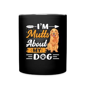 Ich Bin Mutts About Dog Beagle Lustige - Tasse einfarbig - Schwarz - Vorne