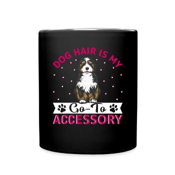 Australian Shepherd Dog Hair Is My Accessory - Tasse einfarbig - Schwarz - Vorne