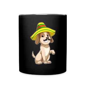 Sombrero pour chien - Mug uni - noir - Devant