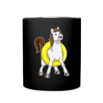Natation à cheval Swimming Ring Summer - Mug uni - noir - Devant