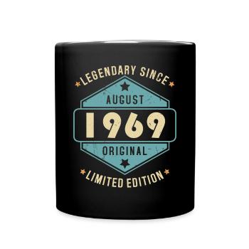 Août 1969 Vintage Retro Anniversaire - Mug uni - noir - Devant