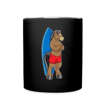Surf Surf Surf Été - Mug uni - noir - Devant