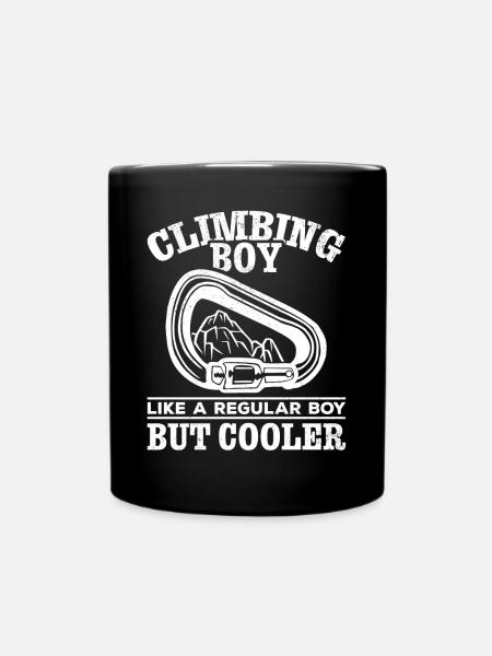 Alpinisme Jeune Grimpeur Garçon Escalade Bloc - Mug uni - noir