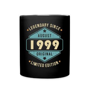 Août 1999 Vintage Retro Anniversaire - Mug uni - noir - Devant
