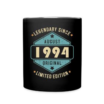 Août 1994 Vintage Retro Anniversaire - Mug uni - noir - Devant