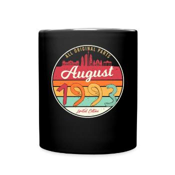 Year of construction August 1993 - Full Colour Mug - black - Front