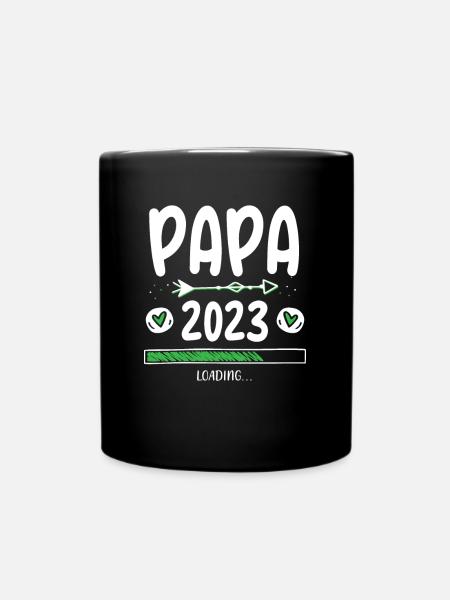 Papa 2023 Loading - Tasse einfarbig - Schwarz
