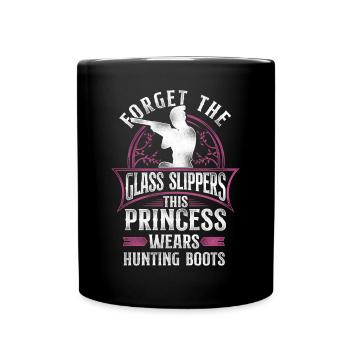 Buck Deer Hunting Hunter Girl - Full Colour Mug - black - Front