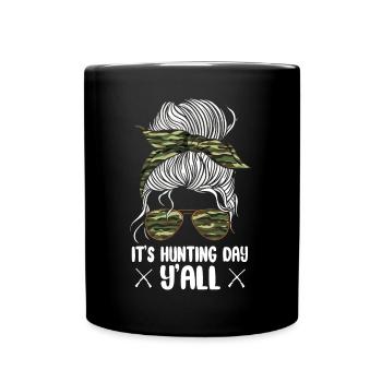 Chasseur de cerfs Fille - Mug uni - noir - Devant