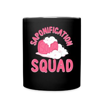 Fabrication de savon - Mug uni - noir - Devant