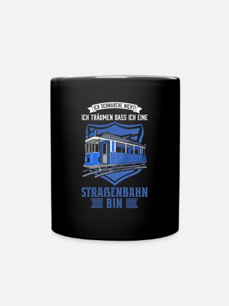 Straßenbahn Geschenk Straßenbahnfahrer Tram S-Bahn - Tasse einfarbig - Schwarz