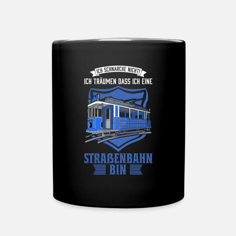 Straßenbahn Geschenk Straßenbahnfahrer Tram S-Bahn - Tasse einfarbig - Schwarz