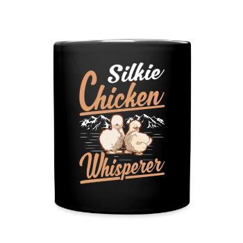 Silkie Chicken Whisperer Silk Chicken Whisperer - Full Colour Mug - black - Front