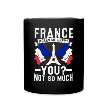 France Drapeau France Paris Marseille Français - Mug uni - noir - Devant