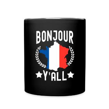 France Gift Paris French French Monaco - Full Colour Mug - black - Front