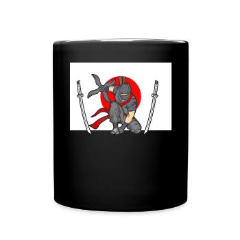 Ninja - Tasse einfarbig - Schwarz - Vorne