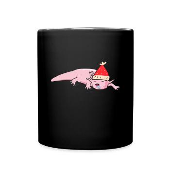 Noël Axolotl Cadeau de Noël Laid Noël - Mug uni - noir - Devant