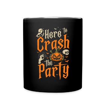 Halloween Tshirt Halloweenparty Mörder Killer Tod - Tasse einfarbig - Schwarz - Vorne