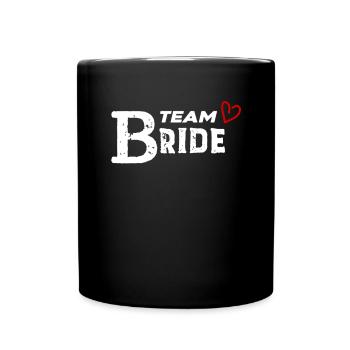 Braut Hochzeitsfeier - Tasse einfarbig - Schwarz - Vorne
