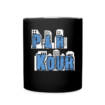 Parkour Freerunning Traceur - Tasse einfarbig - Schwarz - Vorne