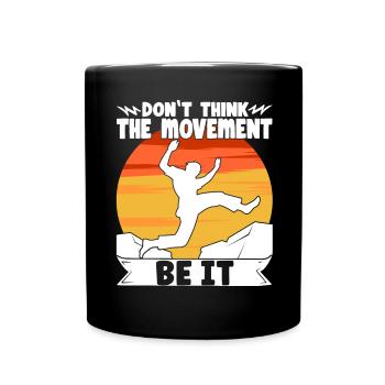 Parkour Freerunning Traceur - Tasse einfarbig - Schwarz - Vorne