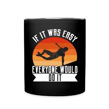 Parkour Freerunning Traceur - Tasse einfarbig - Schwarz - Vorne