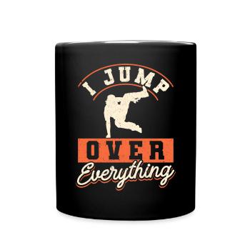 Parkour Freerunning Traceur - Tasse einfarbig - Schwarz - Vorne