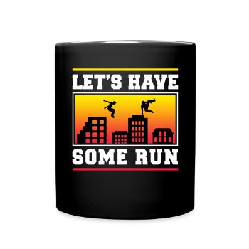 Parkour Freerunning Traceur - Tasse einfarbig - Schwarz - Vorne