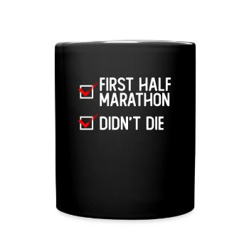 Semi-marathon Runner Jogger Running Jogging Cadeau - Mug uni - noir - Devant