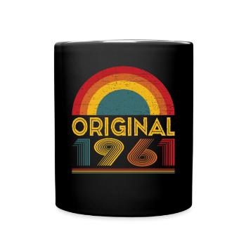 Vintage Original 1961 Cadeau 61ème Anniversaire - Mug uni - noir - Devant
