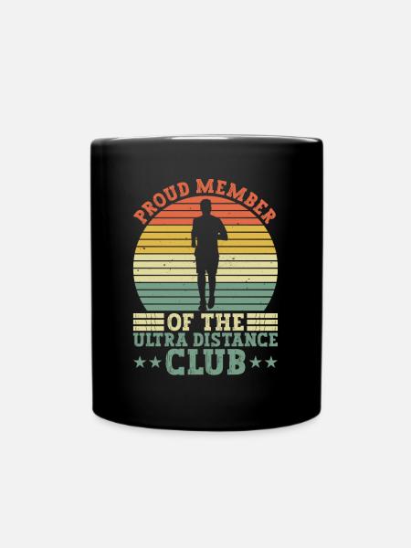 Ultramarathon Ultra Marathon Athlete Training - Full Colour Mug - black