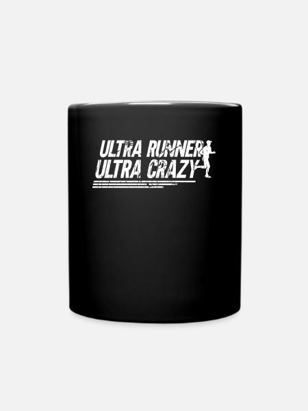 Ultra Runner Ultra Crazy - Ultramarathon Ultra - Full Colour Mug - black