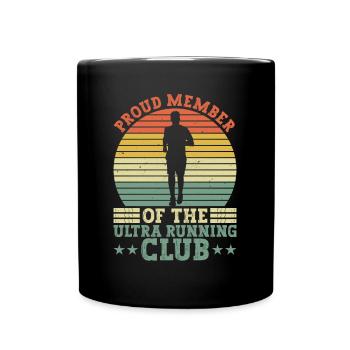 Stolzes Mitglied des Ultra Distance Club - Tasse einfarbig - Schwarz - Vorne