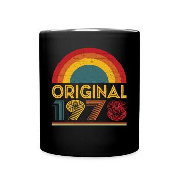 Vintage Original 1978 Cadeau pour 44ème anniversaire - Mug uni - noir - Devant