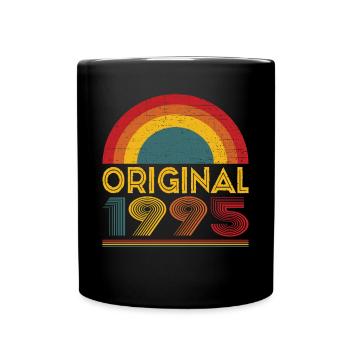 Vintage Original 1995 Gift for 27th Birthday - Full Colour Mug - black - Front