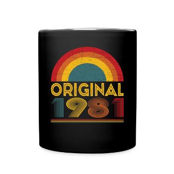Vintage Original 1981 Cadeau 41ème Anniversaire - Mug uni - noir - Devant