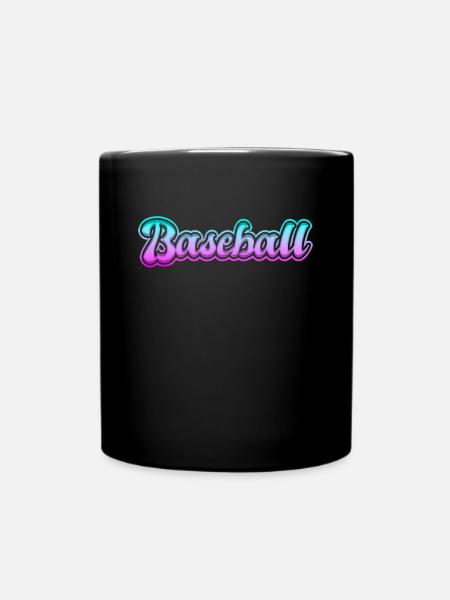 Baseball - Tasse einfarbig - Schwarz
