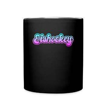 Eishockey - Tasse einfarbig - Schwarz - Vorne