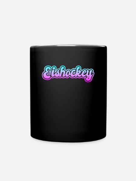 Eishockey - Tasse einfarbig - Schwarz