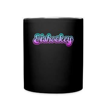 Eishockey - Tasse einfarbig - Schwarz - Vorne