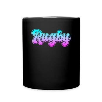 Rugby - Full Colour Mug - black - Front